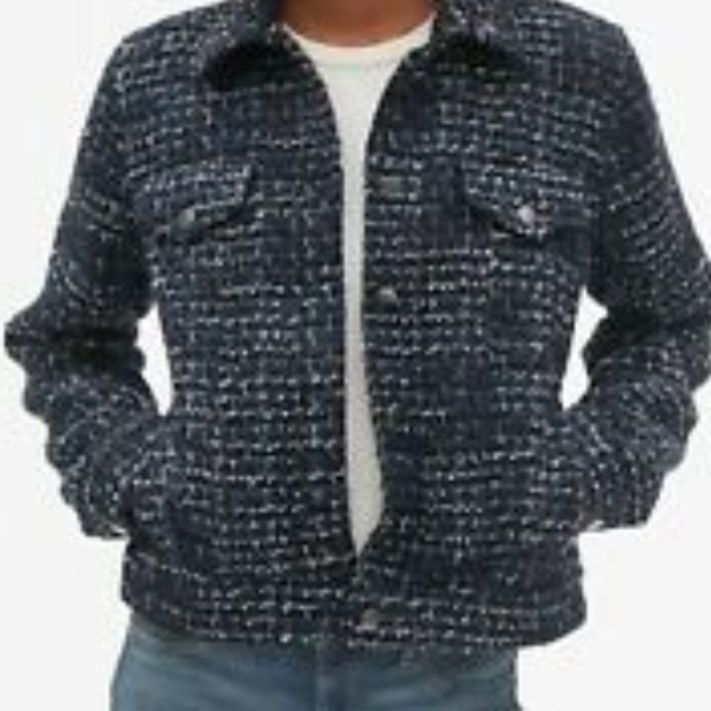 Gap Icon Tweed Button Down Jacket - image 2